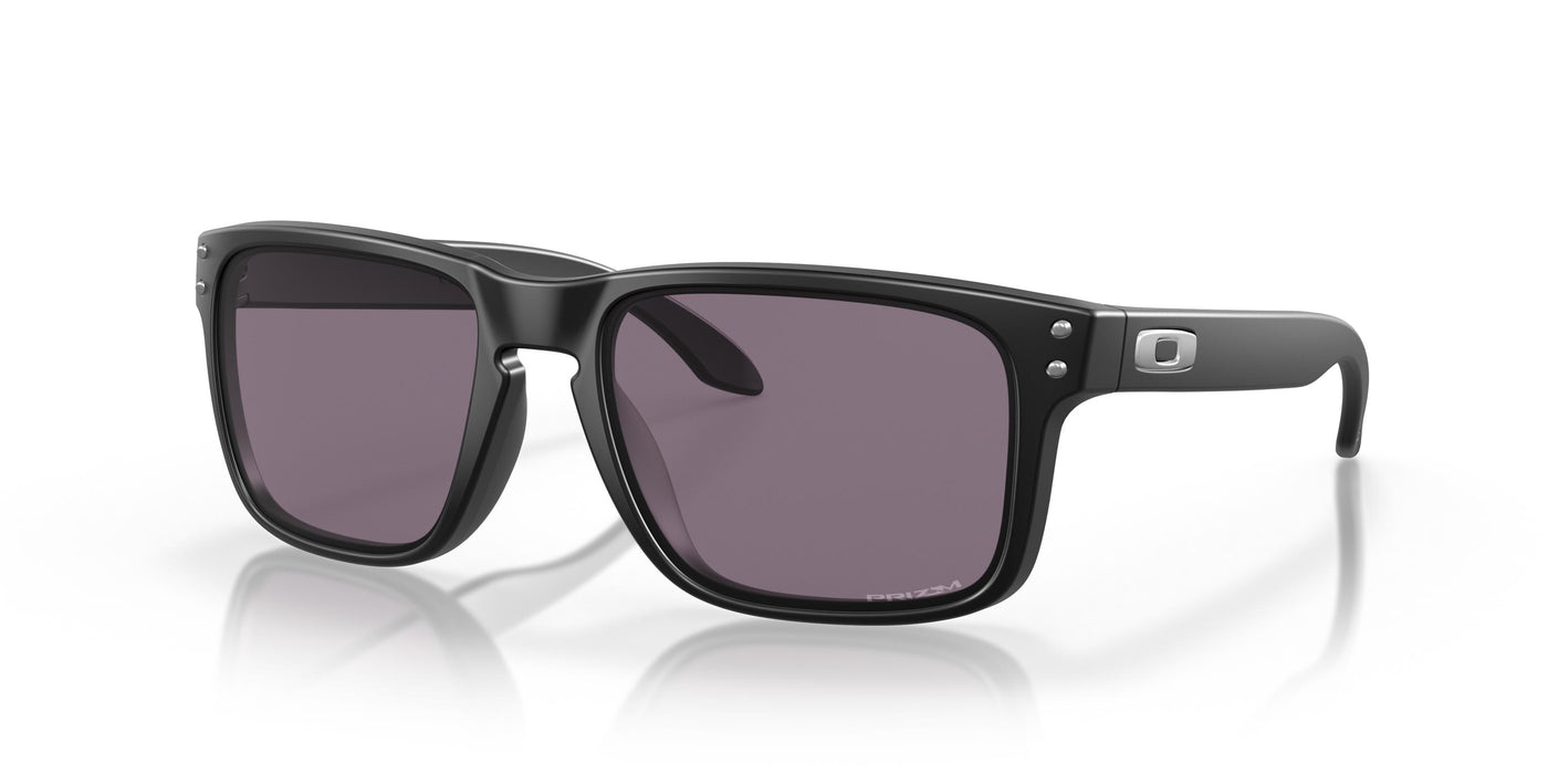 Oakley Holbrook OO9102-Sunglasses-Matte Black-Prizm Grey-