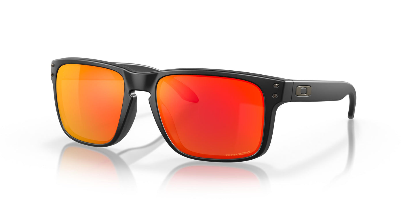 Oakley Holbrook OO9102-Sunglasses-Matte Black-Prizm Ruby-