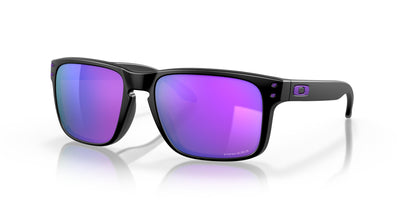 Oakley Holbrook OO9102-Sunglasses-Matte Black-Prizm Violet-