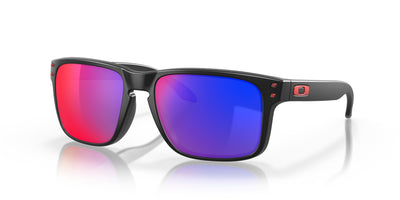 Oakley Holbrook OO9102-Sunglasses-Matte Black-Red Iridium-