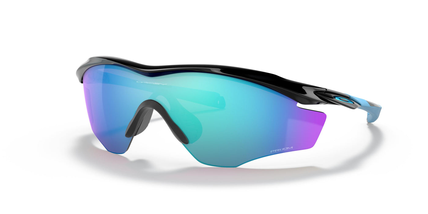 Oakley M2 Frame XL OO9343-Sunglasses-Polished Black-Prizm Sapphire-