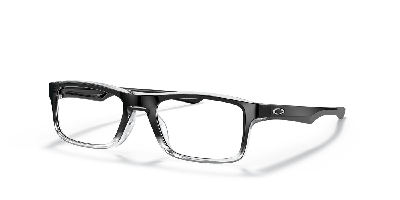 Oakley Plank 2.0 OX8081-Eyeglasses-Polished Black Clear Fade-Demo Lens-53
