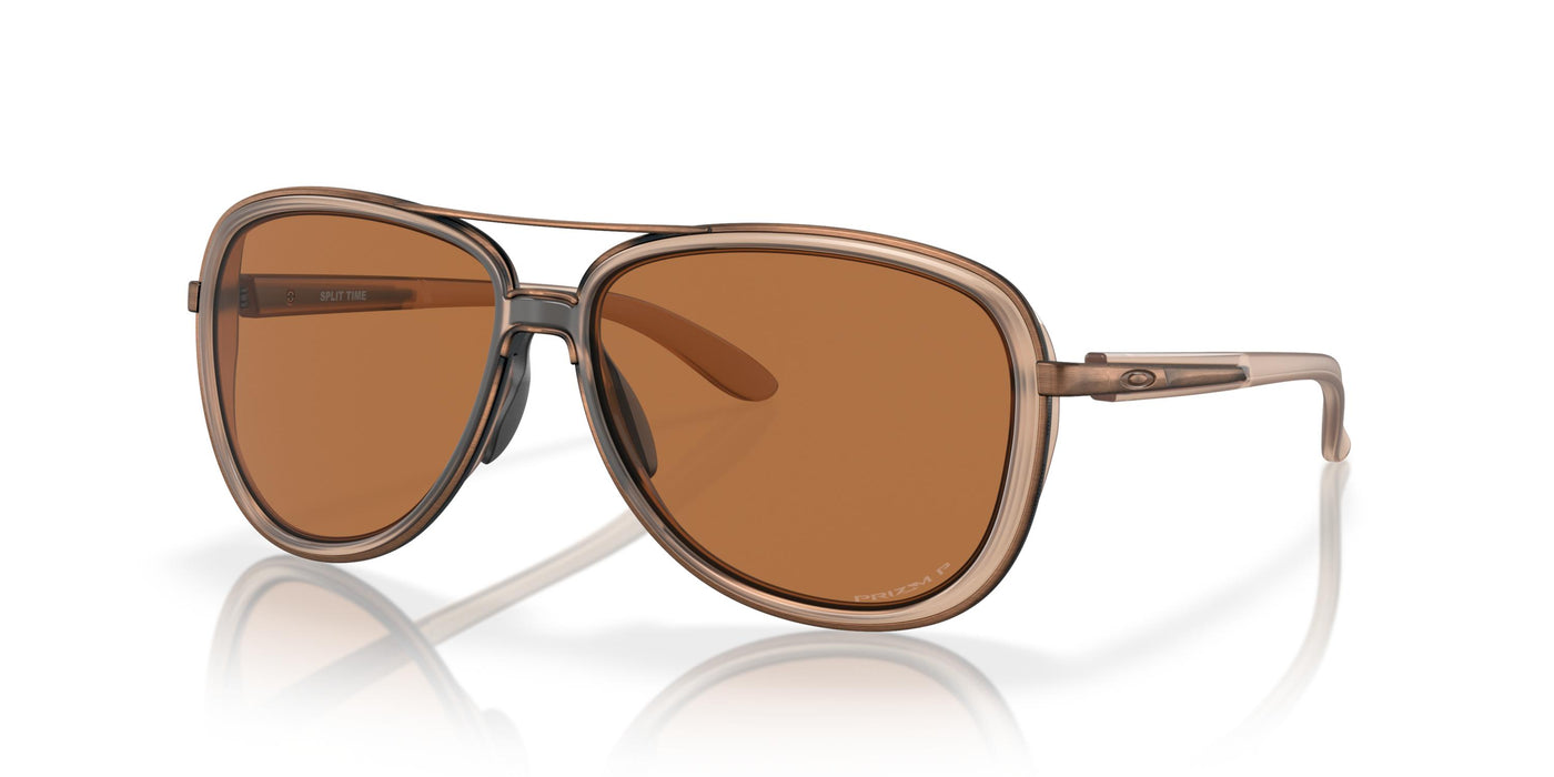 Oakley Split Time OO4129-Sunglasses-Matte Sepia-Prizm Bronze Polarized-