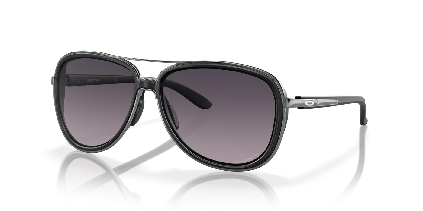 Oakley Split Time OO4129-Sunglasses-Velvet Black-Prizm Grey Gradient-