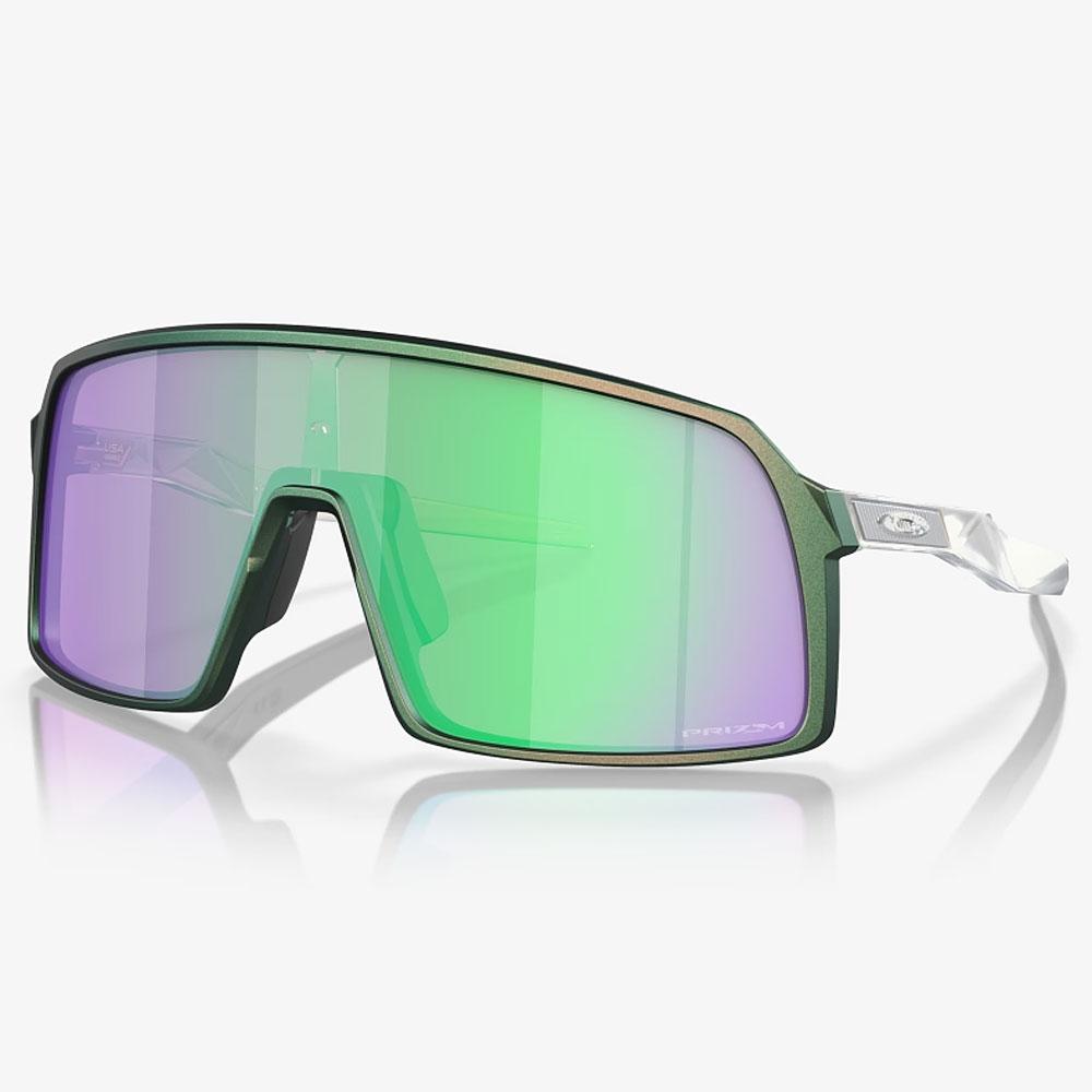 Oakley Sutro OO9406-Sunglasses-Matte Silver Green Colorshift-Prizm Jade Road-