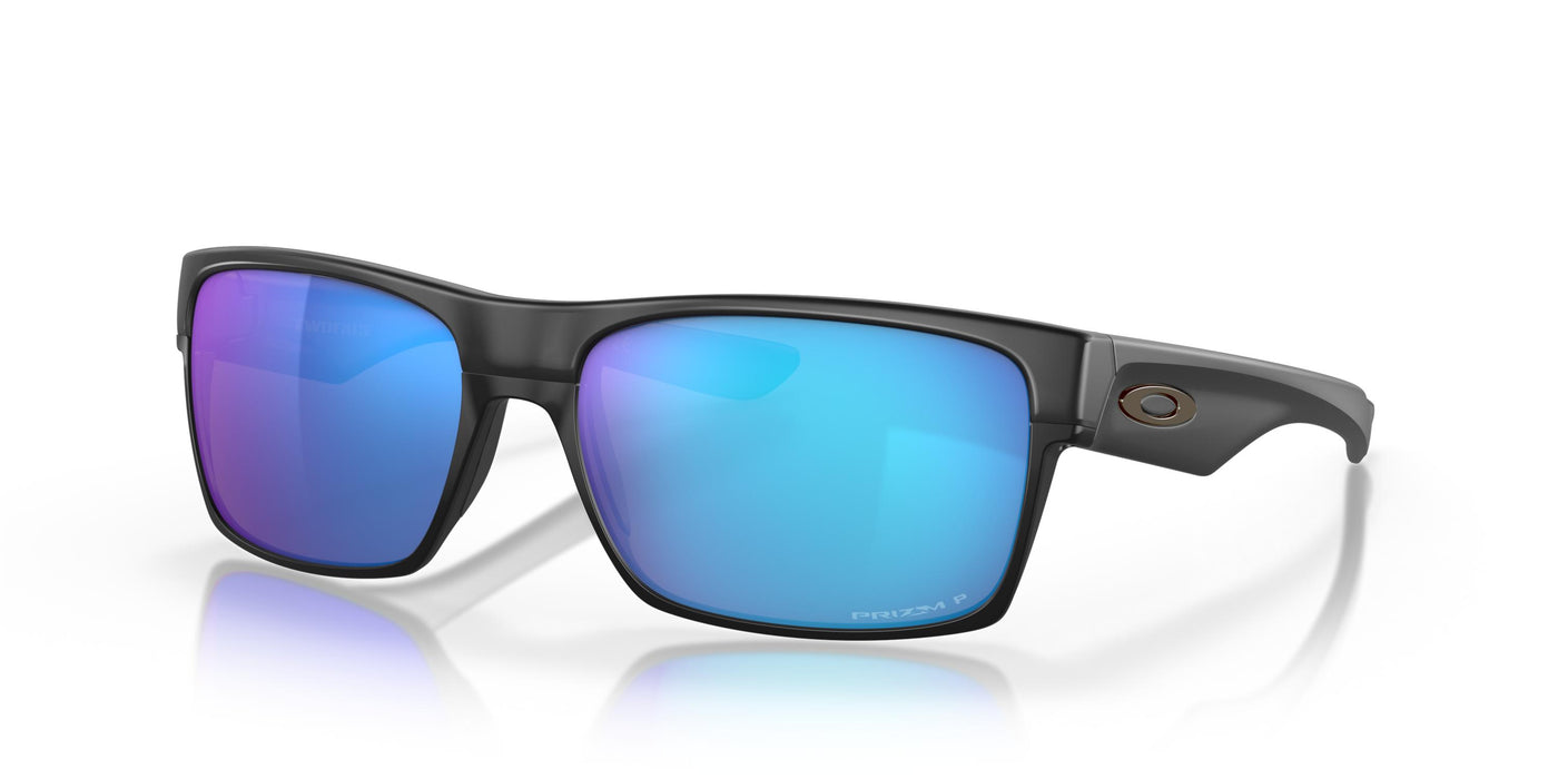 Oakley TwoFace OO9189-Sunglasses-Matte Black-Prizm Sapphire Polarized-
