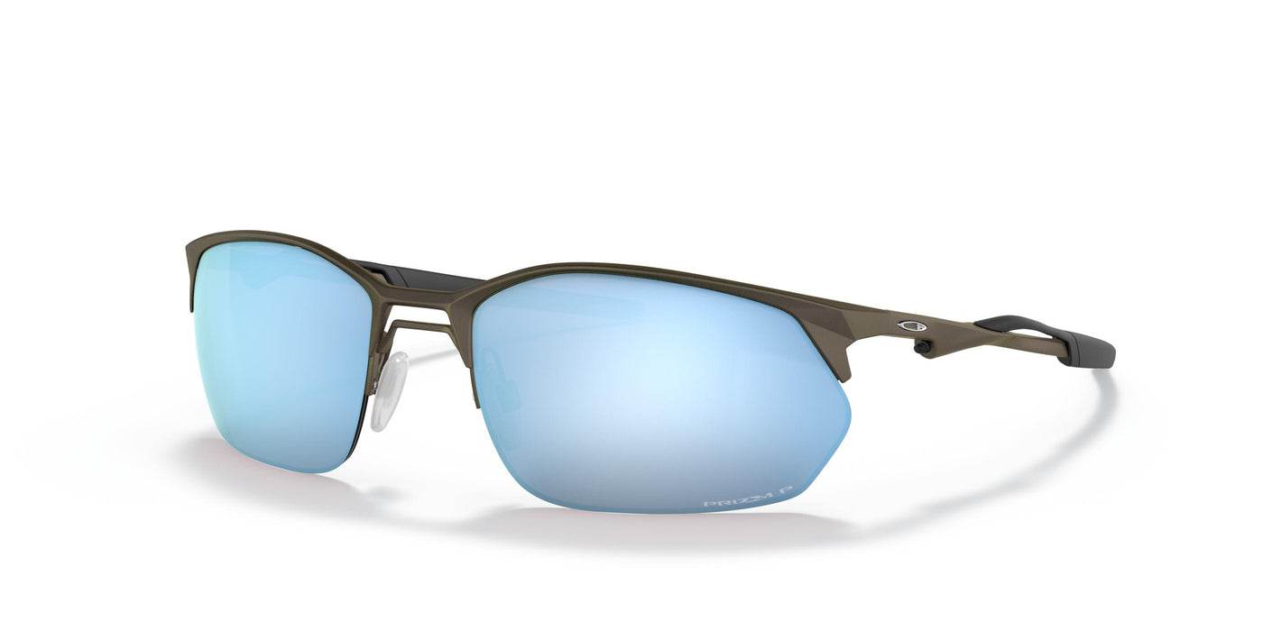 Oakley Wiretap 2.0 OO4145-Sunglasses-Satin Lead-Prizm Deep Water Polarized-