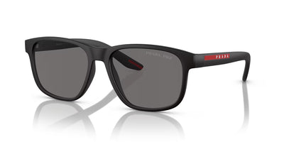 Prada Linea Rossa PS 06YS-Sunglasses-Black Rubber-Polarized Dark Grey-