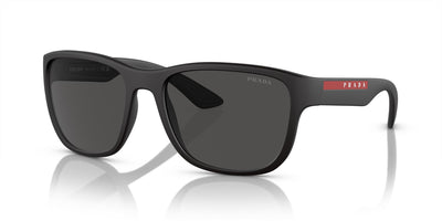 Prada Linea Rossa PS01US-Sunglasses-Black Rubber-Grey-