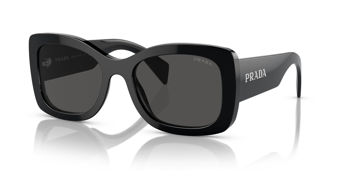 Prada PR A08S-Sunglasses-Black-Dark Grey-