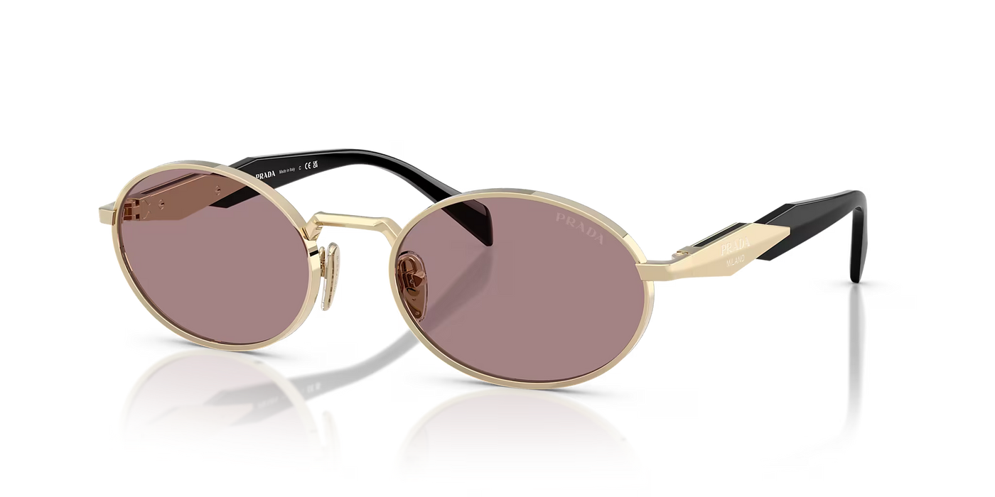 Prada PR65ZS-Sunglasses-Pale Gold-Light Purple-
