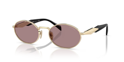 Prada PR65ZS-Sunglasses-Pale Gold-Light Purple-