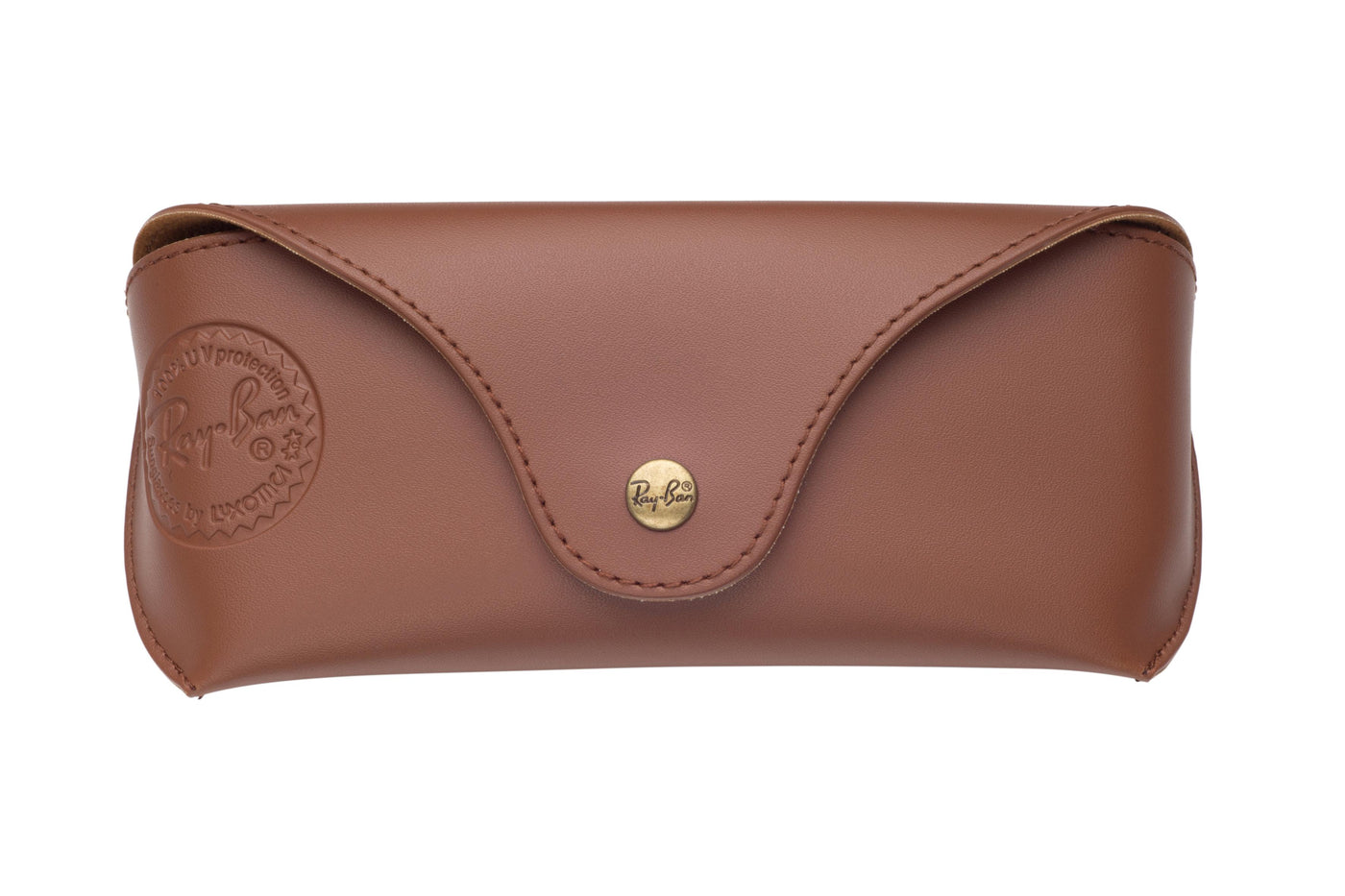 Ray Ban Brown Leather Case-Eyewear Accessories (Cords, Cases, MF Cloths, etc)-
