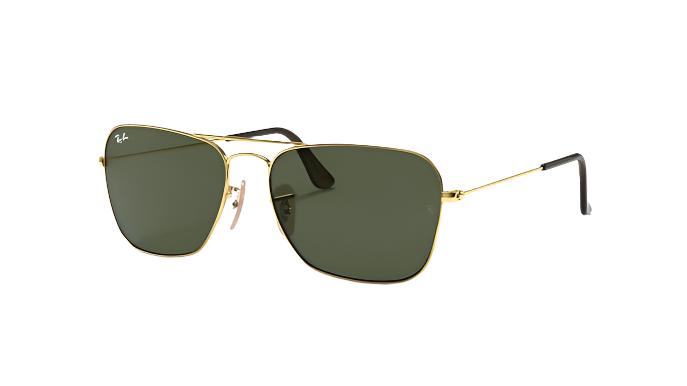 Ray-Ban Caravan RB3136-Sunglasses-Gold-G-15-58