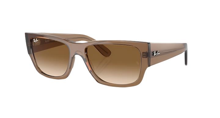 Ray-Ban Carlos RB0947SF-Sunglasses-Transparent Light Brown-Brown to Clear-56