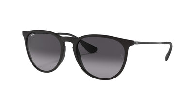 Ray-Ban Erika RB4171-Sunglasses-Black-Light Grey Gradient-54
