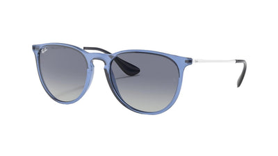 Ray-Ban Erika RB4171-Sunglasses-Transparent Blue-Blue Gradient-54