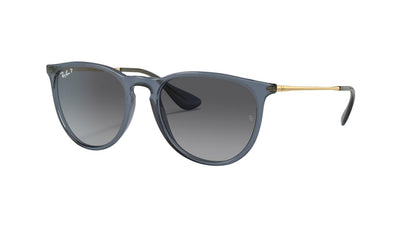 Ray-Ban Erika RB4171-Sunglasses-Transparent Blue-Grey Gradient Polarized-54