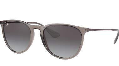 Ray-Ban Erika RB4171-Sunglasses-Transparent Grey-Grey Gradient-54