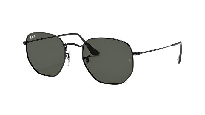 Ray-Ban Hexagonal RB3548N-Sunglasses-Black-G-15 Polarized-51