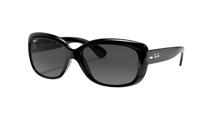 Ray-Ban Jackie Ohh RB4101-Sunglasses-Black-Grey Gradient Polarized-58
