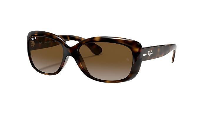 Ray-Ban Jackie Ohh RB4101-Sunglasses-Light Havana-Brown Polarized-58