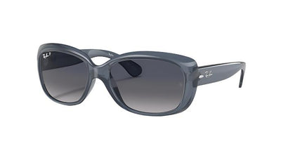 Ray-Ban Jackie Ohh RB4101-Sunglasses-Transparent Blue-Blue Gradient Polarized-58
