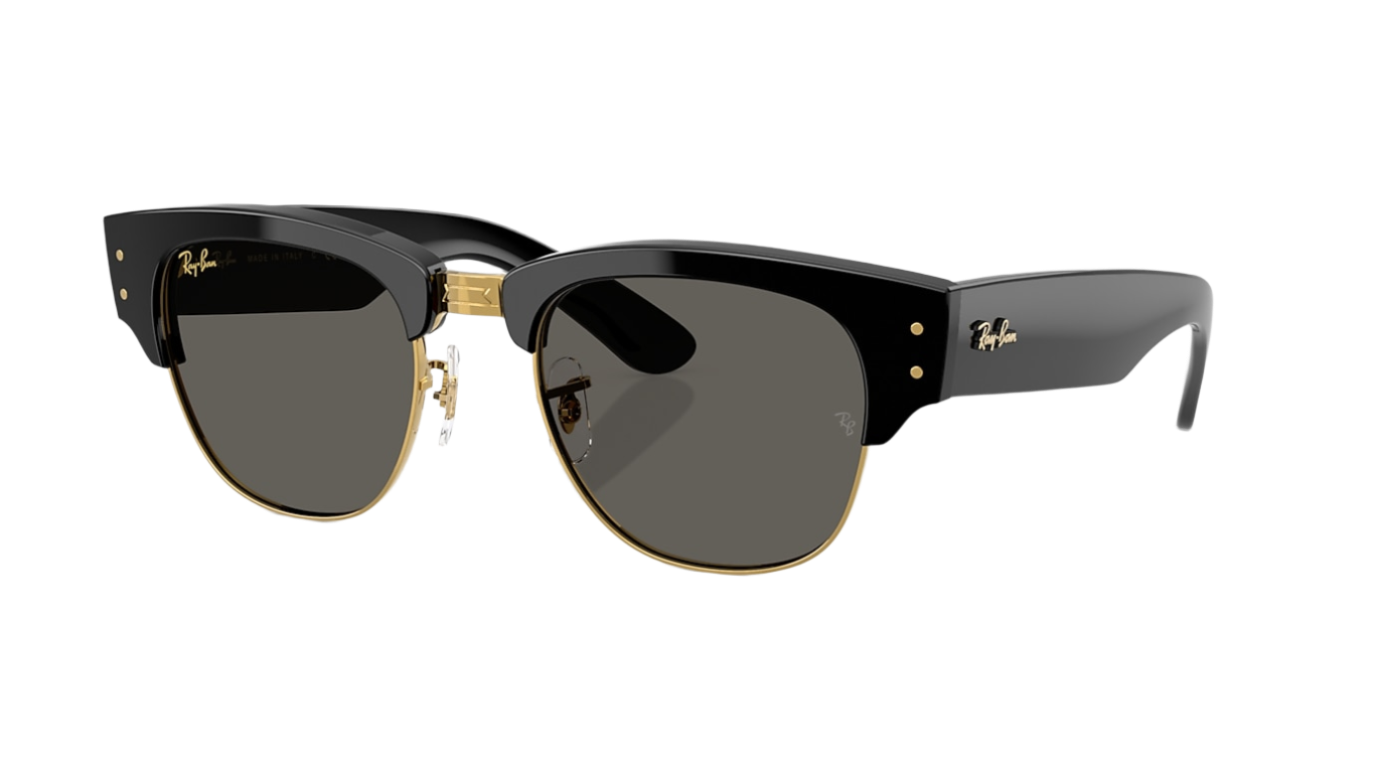 Ray-Ban Mega Clubmaster RB0316S-Sunglasses-A$AP ROCKY / Black & Gold-Ultra Black-53