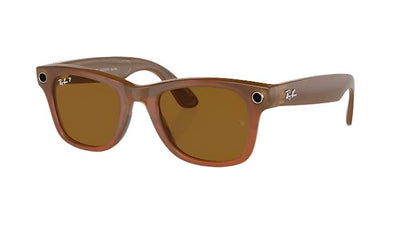 Ray-Ban Meta Wayfarer RW4006-Sunglasses-Caramel-Brown Polarized-50