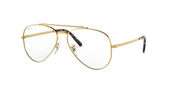 Ray-Ban New Aviator RX3625V-Eyeglasses-Legends Gold-Demo Lens-58