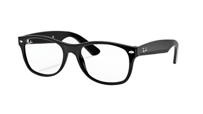Ray-Ban New Wayfarer Prescription RX5184-Eyeglasses-Gloss Black-Demo Lenses-54