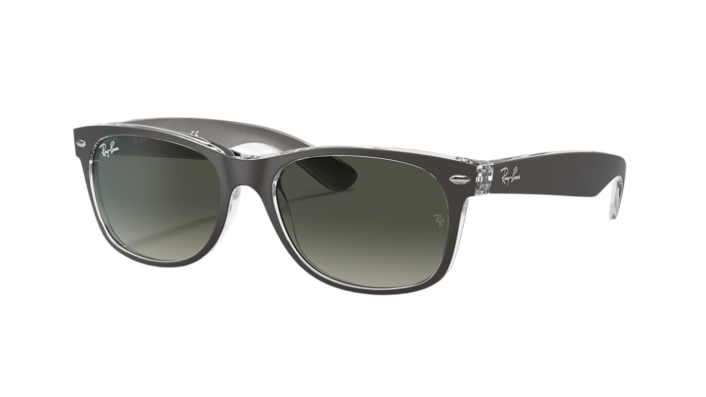 Ray-Ban New Wayfarer RB2132-Sunglasses-Brushed Gunmetal-Grey Gradient-55