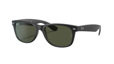 Ray-Ban New Wayfarer RB2132-Sunglasses-Matte Black-Green-55