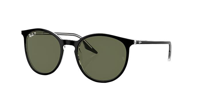 Ray-Ban RB2204-Sunglasses-Black On Transparent-G-15 Polarized-