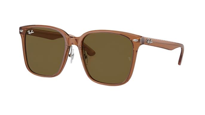 Ray-Ban RB2206D-Sunglasses-Transparent Brown-Dark Brown-