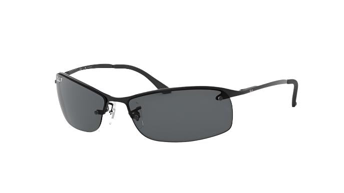 Ray-Ban RB3183-Sunglasses-Black-Grey Polarized-63