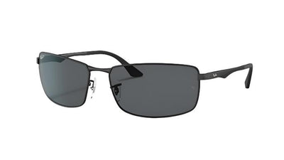 Ray-Ban RB3498-Sunglasses-Matte Black-Grey Polarized-61