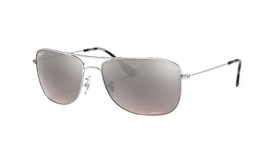 Ray-Ban RB3543-Sunglasses-Silver-Grey Mirror Polarized-59