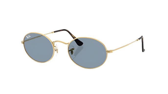 Ray-Ban RB3547-Sunglasses-Arista Gold-Blue-51