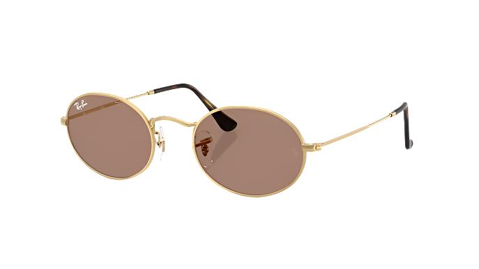 Ray-Ban RB3547-Sunglasses-Arista Gold-Light Violet-51