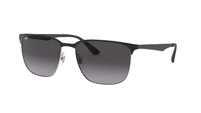 Ray-Ban RB3569-Sunglasses-Black on Silver-Grey Gradient-59