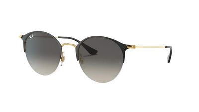 Ray-Ban RB3578-Sunglasses-Black on Gold-Grey Gradient-50