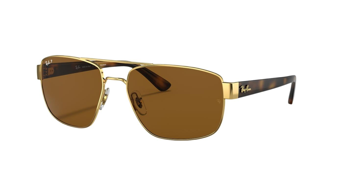 Ray-Ban RB3663-Sunglasses-Gold-B-15 Polarized-60