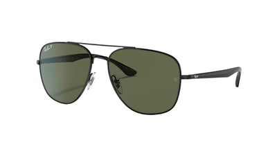 Ray-Ban RB3683-Sunglasses-Black-Polarized Green-56