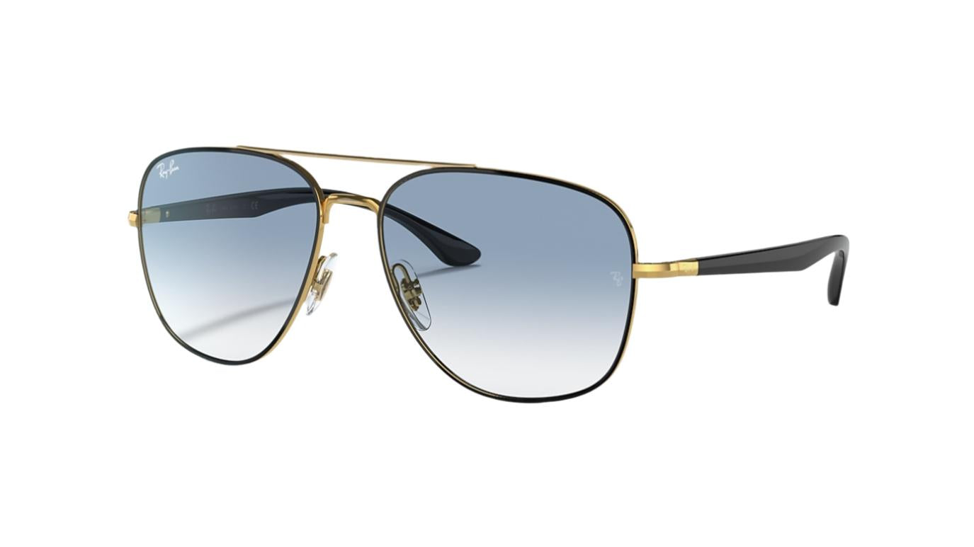 Ray-Ban RB3683-Sunglasses-Black on Arista-Blue Gradient-56