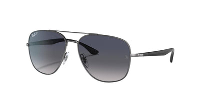 Ray-Ban RB3683-Sunglasses-Gunmetal-Blue Gradient Polarized-56