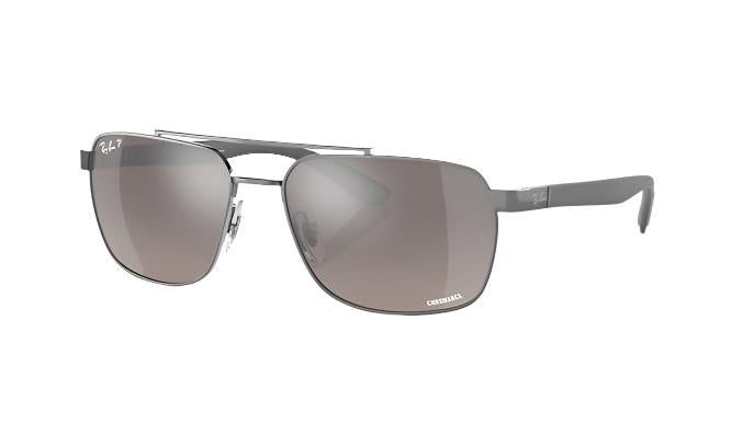Ray-Ban RB3701-Sunglasses-Gunmetal-Grey Mirror Polarized-59