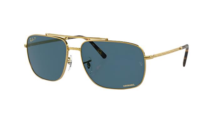 Ray-Ban RB3796-Sunglasses-Legend Gold-Blue Chromance-62