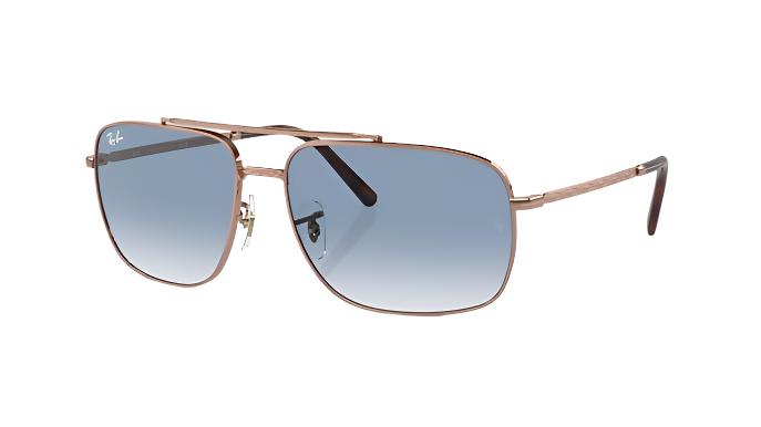 Ray-Ban RB3796-Sunglasses-Rose Gold-Clear Blue Gradient-59