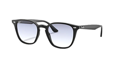 Ray-Ban RB4258F-Sunglasses-Black-Light Blue/Clear Gradient-